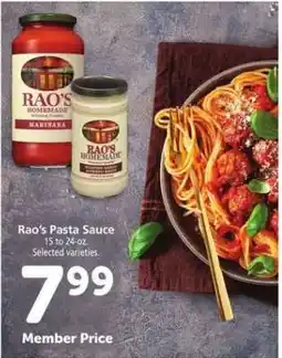 Safeway Rao's Pasta Sauce offer