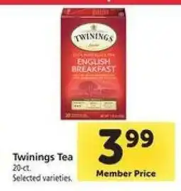 Safeway TWININGS TEA offer
