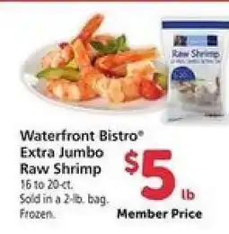 Safeway Waterfront BISTRO Extra Jumbo Raw Shrimp offer
