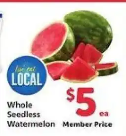 Safeway Whole Seedless Watermelon offer