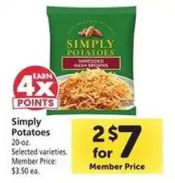 Safeway Simply Potatoes offer