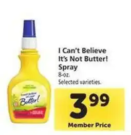 Safeway I Can't Believe It's Not Butter Spray offer