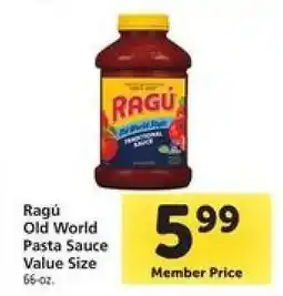 Safeway Ragú Old World Pasta Sauce Value Size offer