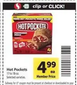 Safeway Hot Pockets offer
