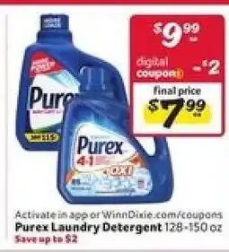 Winn Dixie Purex Laundry Detergent offer