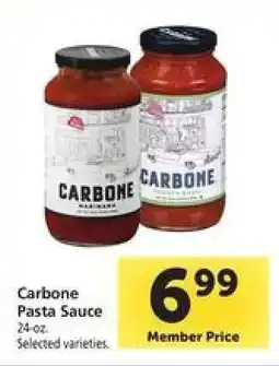 Safeway Carbone Pasta Sauce offer