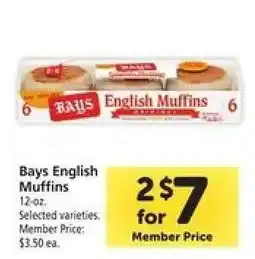 Safeway Bays English Muffins offer