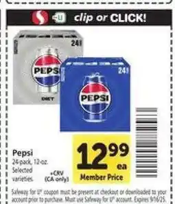 Safeway Pepsi offer