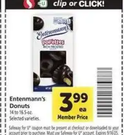 Safeway Entenmann's Donuts offer