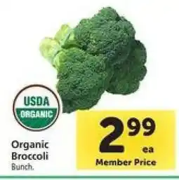 Safeway Organic Broccoli offer