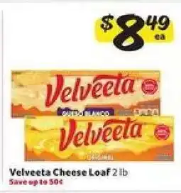 Winn Dixie Velveeta Cheese Loaf offer