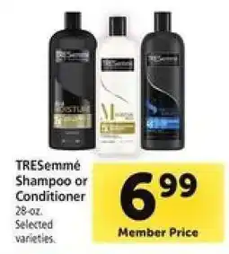 Safeway Tresemme Shampoo or Conditioner offer