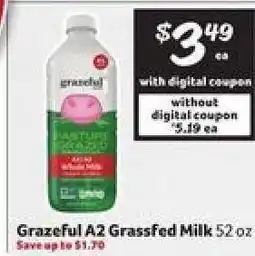 Winn Dixie Grazeful A2 GrassFed Milk offer