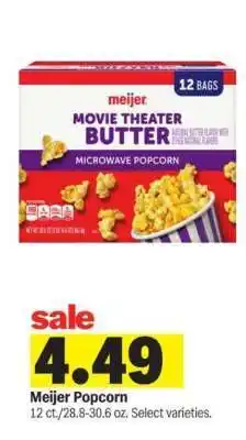 Meijer Meijer Popcorn offer