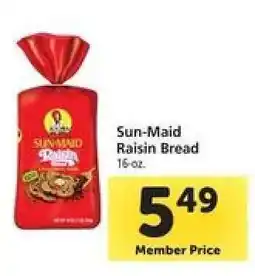Safeway Sun-Maid Raisin Bread offer