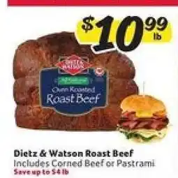 Winn Dixie Dietz & Watson Roast Beef offer