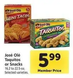 Safeway José Olé Taquitos or Snacks offer