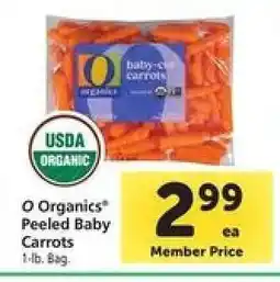 Safeway O Organics Peeled Baby Carrots offer
