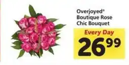 Safeway Overjoyed Boutique Rose Chic Bouquet offer