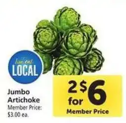 Safeway Jumbo Artichoke offer