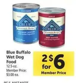 Safeway Blue Buffalo Wet Dog Food offer