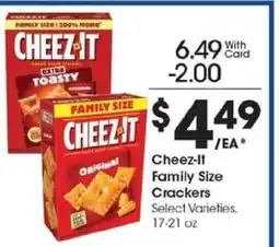 Kroger Cheez-It Family Size Crackers offer