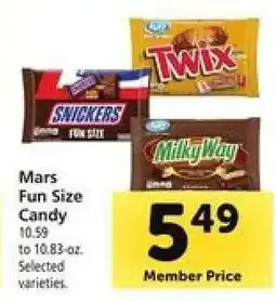 Safeway Mars Fun Size Candy offer