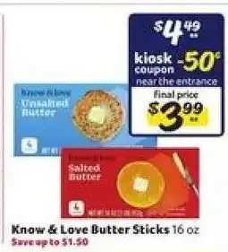 Winn Dixie Know & Love Butter Sticks offer