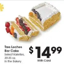 Kroger Tres Leches Bar Cake offer