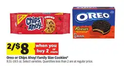 Meijer Oreo or Chips Ahoy Family Size Cookies offer