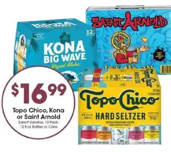 Kroger Topo Chico, Kona or Saint Arnold offer