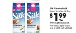 Kroger Silk AlmondMilk offer