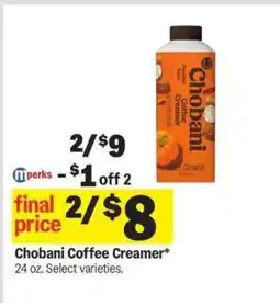 Meijer Chobani Coffee Creamer offer