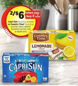 Meijer Capri Sun or Country Time offer