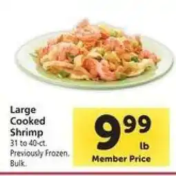 Safeway Large Cooked Shrimp offer