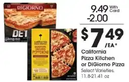 Kroger California Pizza Kitchen or DiGiorno Pizza offer