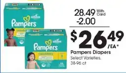 Kroger Pampers Diapers offer