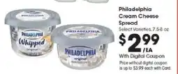 Kroger Philadelphia Cream Cheese Spread offer