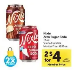 Safeway Nixie Zero Sugar Soda offer