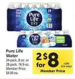 Safeway Pure Life Water offer