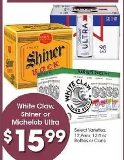 Kroger White Claw, Shiner or Michelob Ultra offer