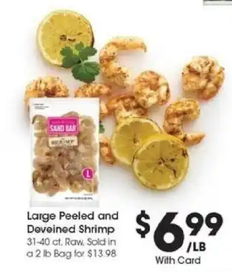 Kroger Large Peeled and Deveined Shrimp offer