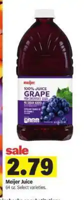 Meijer Meijer Juice offer