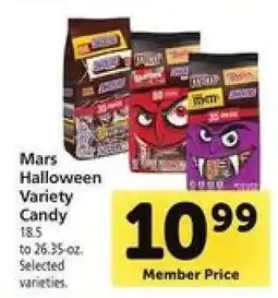 Safeway Mars Halloween Variety Candy offer