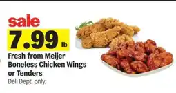 Meijer Fresh from Meijer Boneless Chicken Wings or Tenders offer
