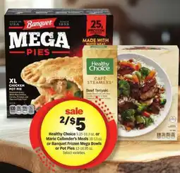 Meijer Healthy Choice or Marie Callender's Meals or Banquet Frozen Mega Bowls or Pot Pies offer