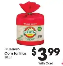 Kroger Guerrero Corn Tortillas offer