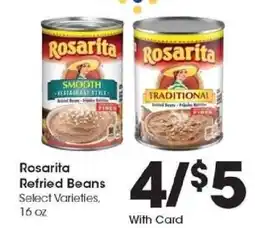 Kroger Rosarita Refried Beans offer