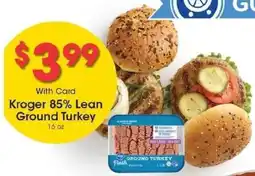 Kroger Kroger 85% Lean Ground Turkey offer