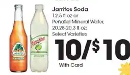 Kroger Jarritos Soda or Peñafiel Mineral Water offer